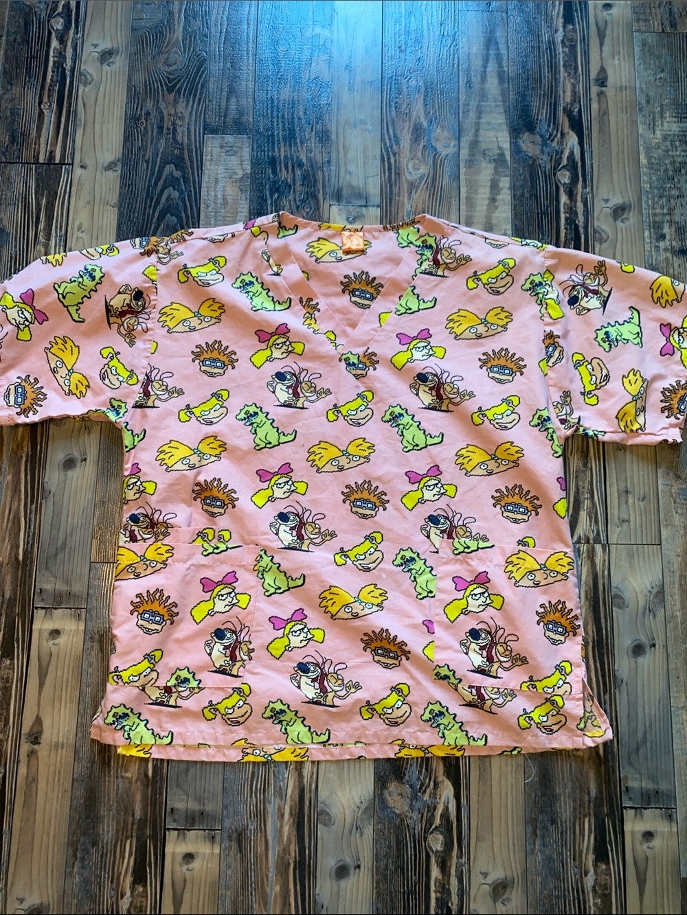 Nickelodeon Pink Rugrats 90s Character Print Top